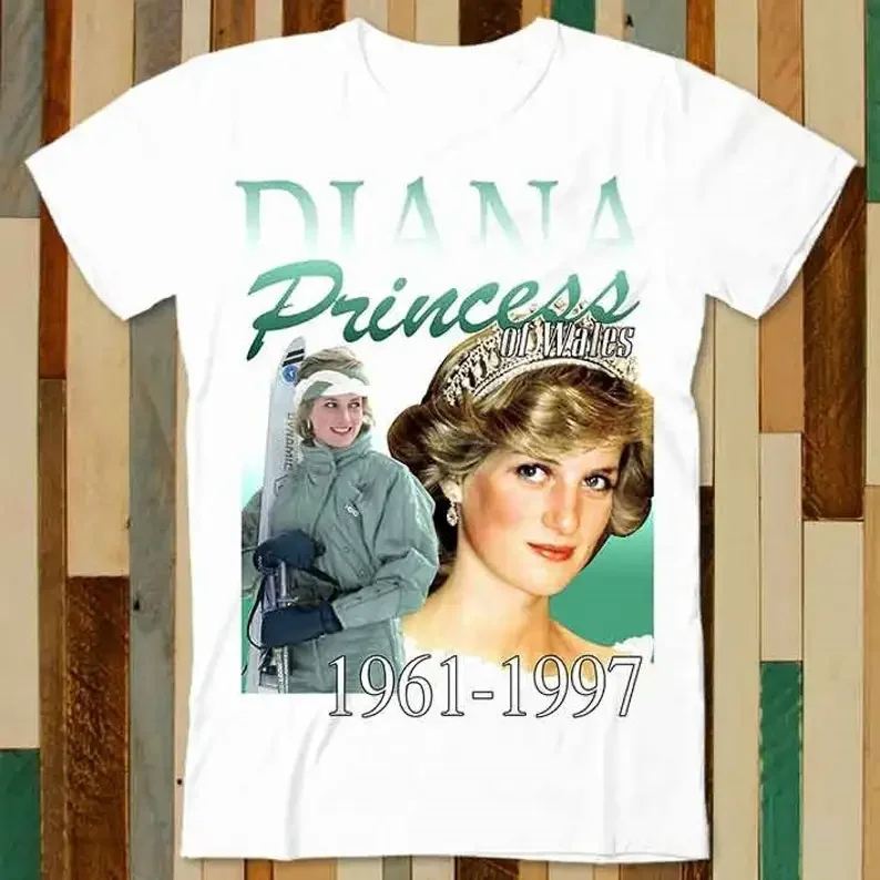 

Princess Diana Wales 1961-1997 T Shirt Adult Unisex Men Women Retro Design Tee Vintage Top A4727