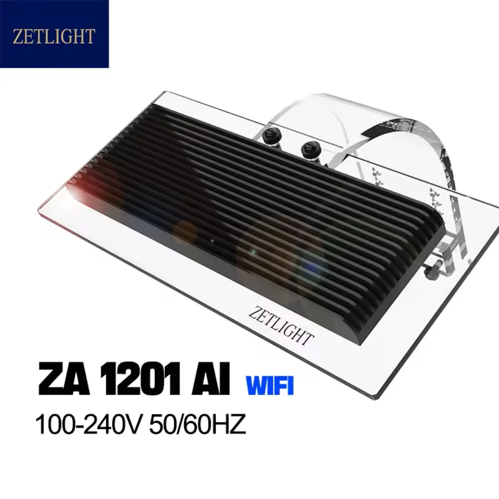 Zetlight Aquarium Led ZA1201AI Full spectrum seawater coral lamp through Wifi APP control light For SPS LPS