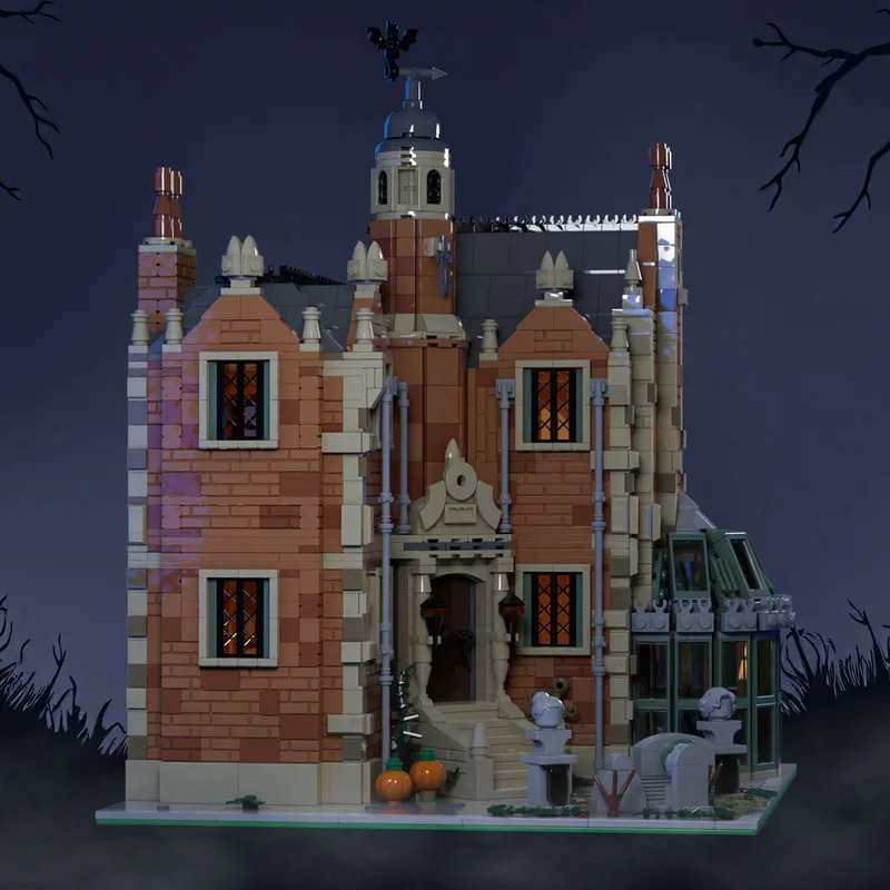 Nowy model budynku z klocków Moc, średniowieczny nawiedzony dom, moduł zamku, klocki na prezent, zestaw do samodzielnego montażu zabawek dla dzieci