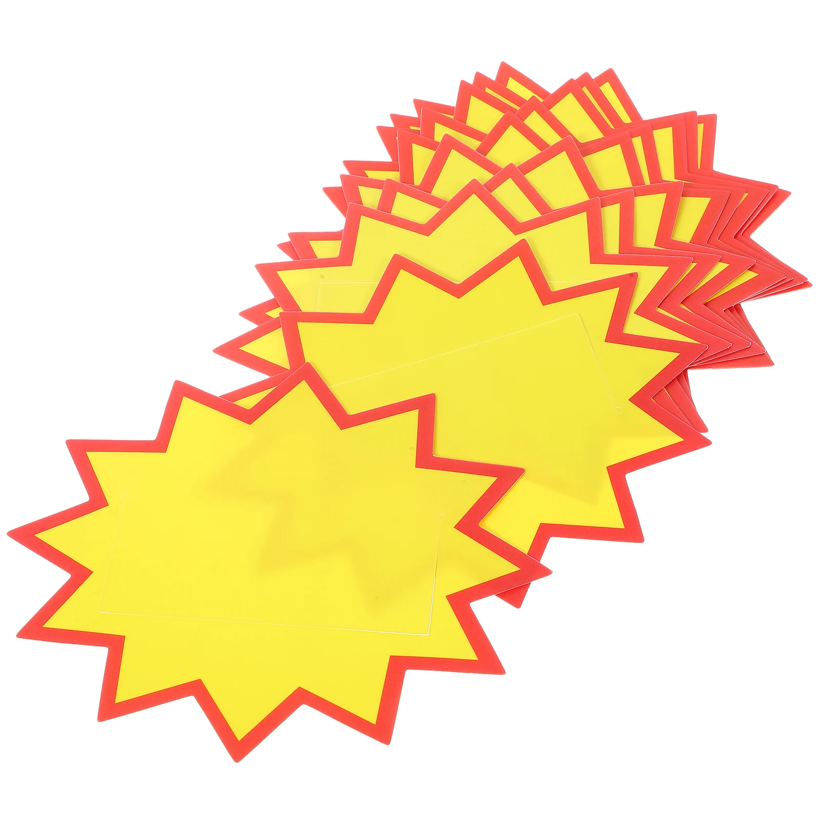 

10 Pcs Promotional Card Label Labels Blank Labeling Tags Vegetable Yellow Paper Pricing