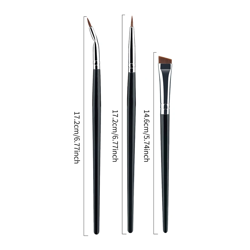 Fijne eyeliner make-up kwast vloeibare gel precisie dunne lange professionele eyeliner make-up tool