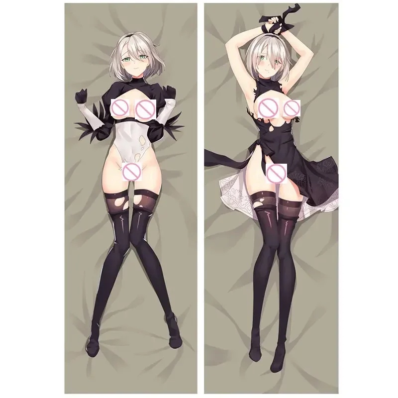 Anime gra NieR:Automata dekoracyjna poszewka na poduszkę YoRHa typu poszewka na poduszkę nr 2b 9S dwustronna poszewka na pościel