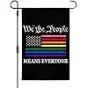 We The People Rainbow Pride Garden Flag 12x18 Inch Diversity Garden Flag for Outdoor Decoration Yard Small Flag Gay LGBT jjp