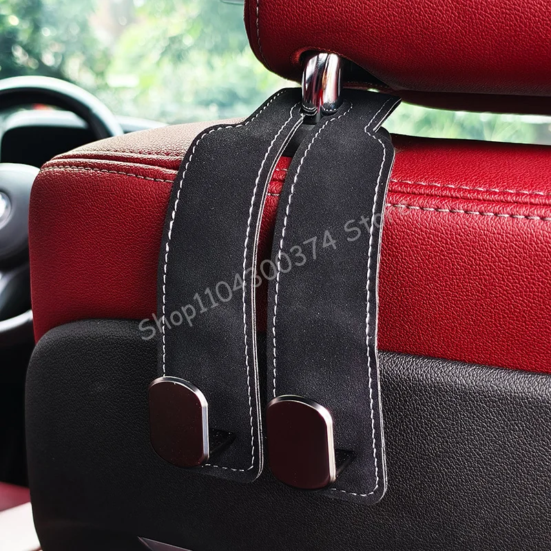 

Car Seat Back Hook Suede Double-Headed Rear Storage Storage Small Hook Car Interior Decoration Supplies