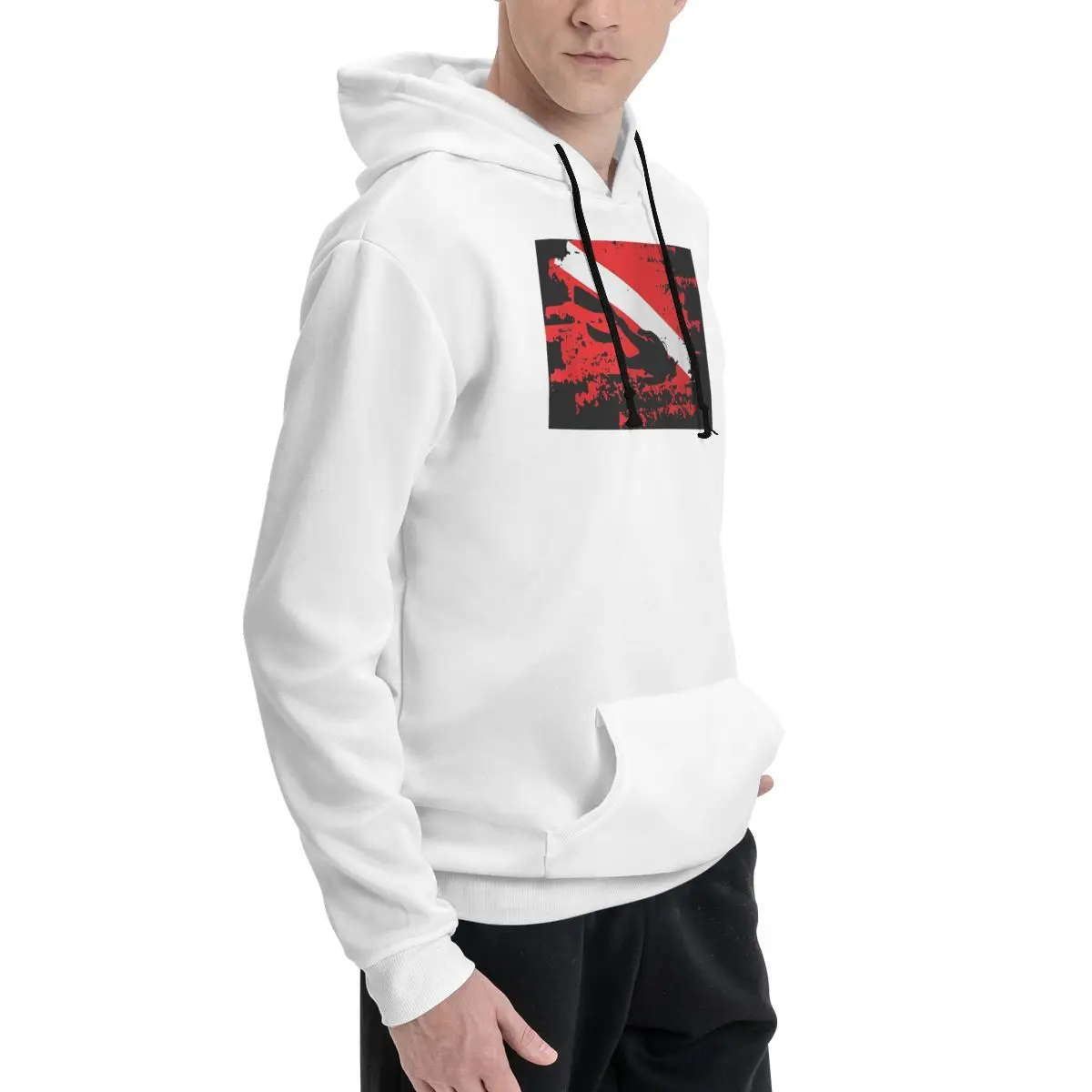 الغوص غواص أسفل العلم البحرية غواص الغوص زوجين هوديس الرجال النساء بلوزة كاجوال كم طويل الشارع الشهير الخريف الشتاء