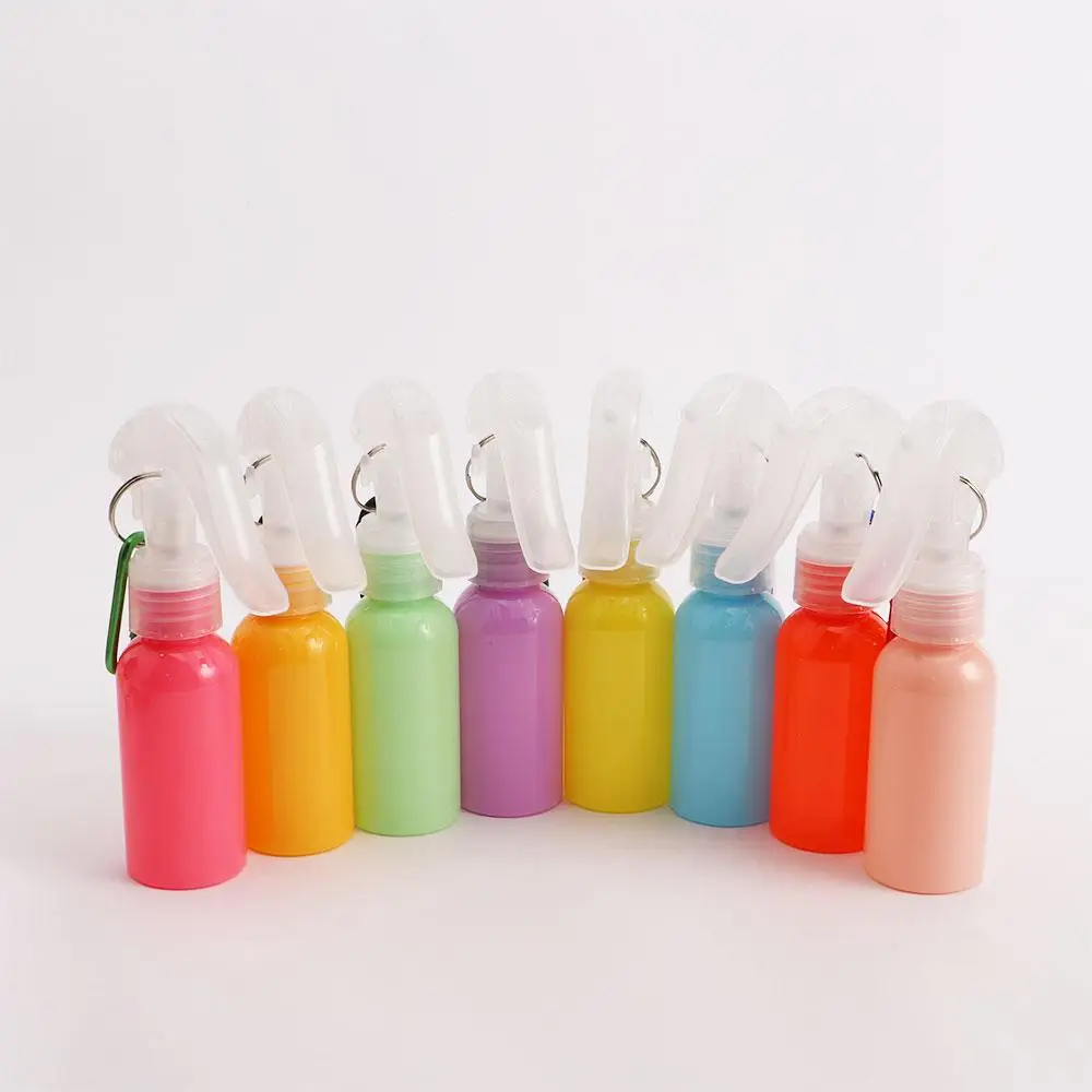 Travel Cosmetic Container Hand Soap Perfume Atomiser Trigger Spray Bottles Spray bottle With Keychain Refillable Bottles