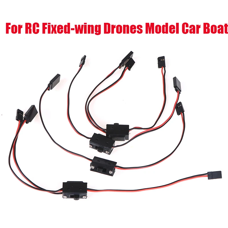 1 pz ricevitore accensione/spegnimento batteria interruttore RC con cavo connettore Futaba/JR JST per droni ad ala fissa RC modello di auto barca
