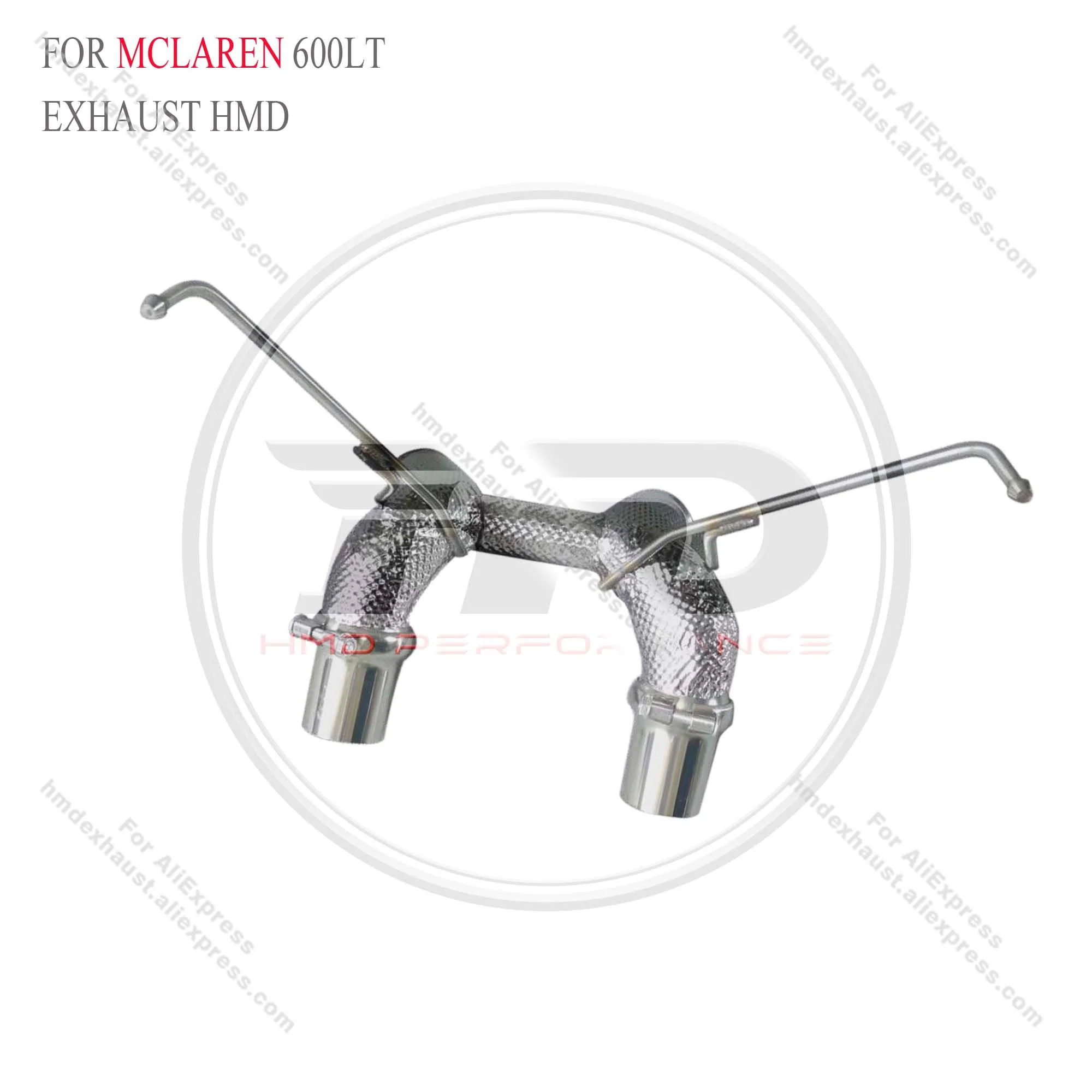 

HMD Stainless Steel Exhaust System Performance with heat shield Catback for McLaren 600LT 3.8T 2018-2021 Without Valve Muffler