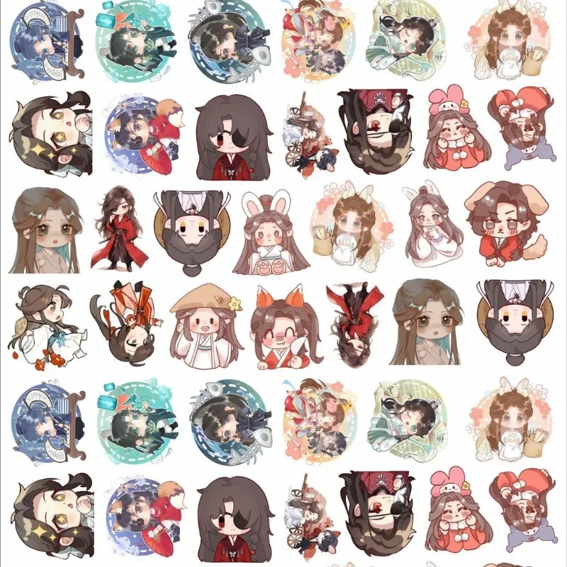 Cartoon Anime Peripheral Heaven Official's Blessing Double-sided Acrylic Sheet Handmade Material DIY Patch Hair Clip Accessories