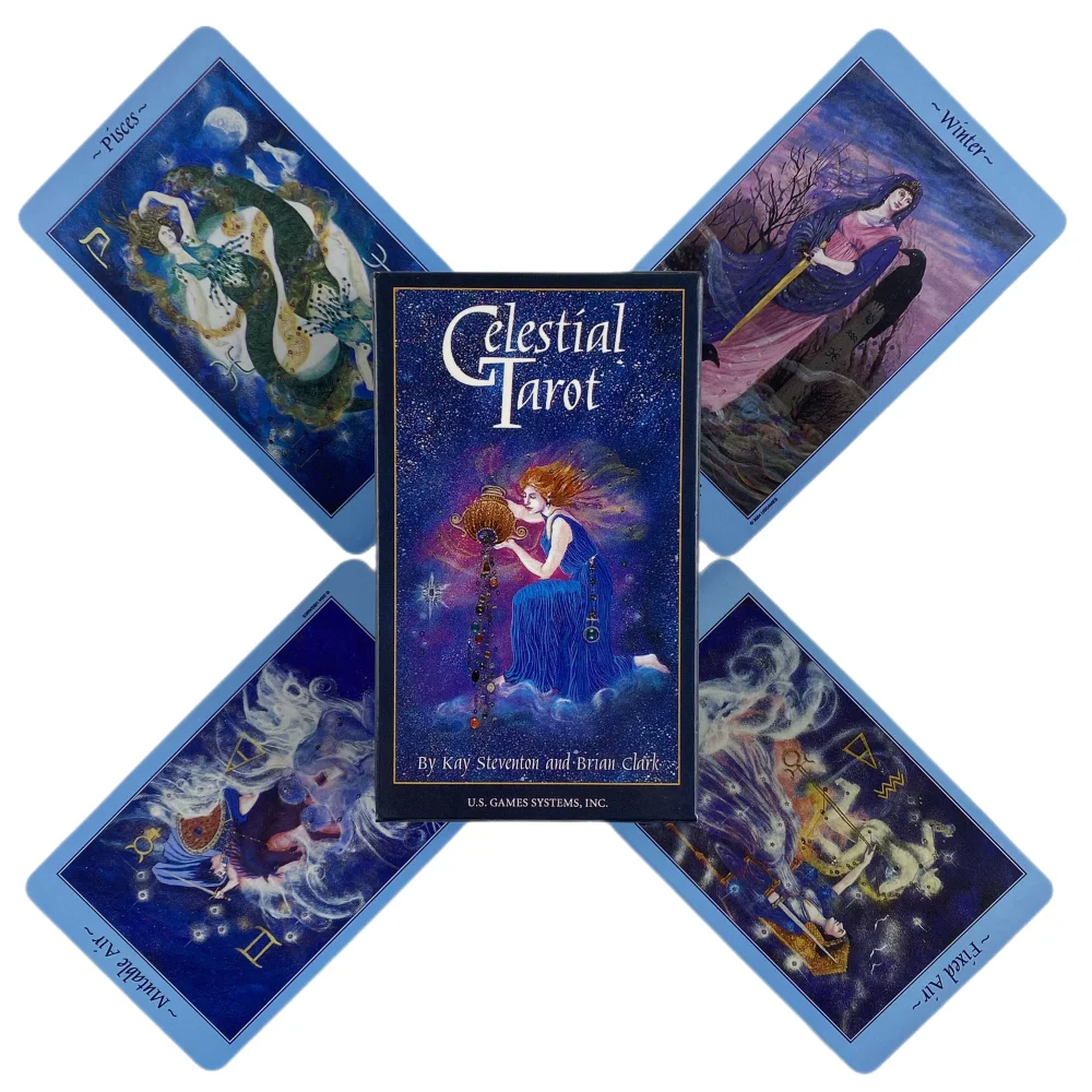 Carte dei tarocchi celesti A 78 Deck Oracle English Visions divinazione Edition Borad Playing Games