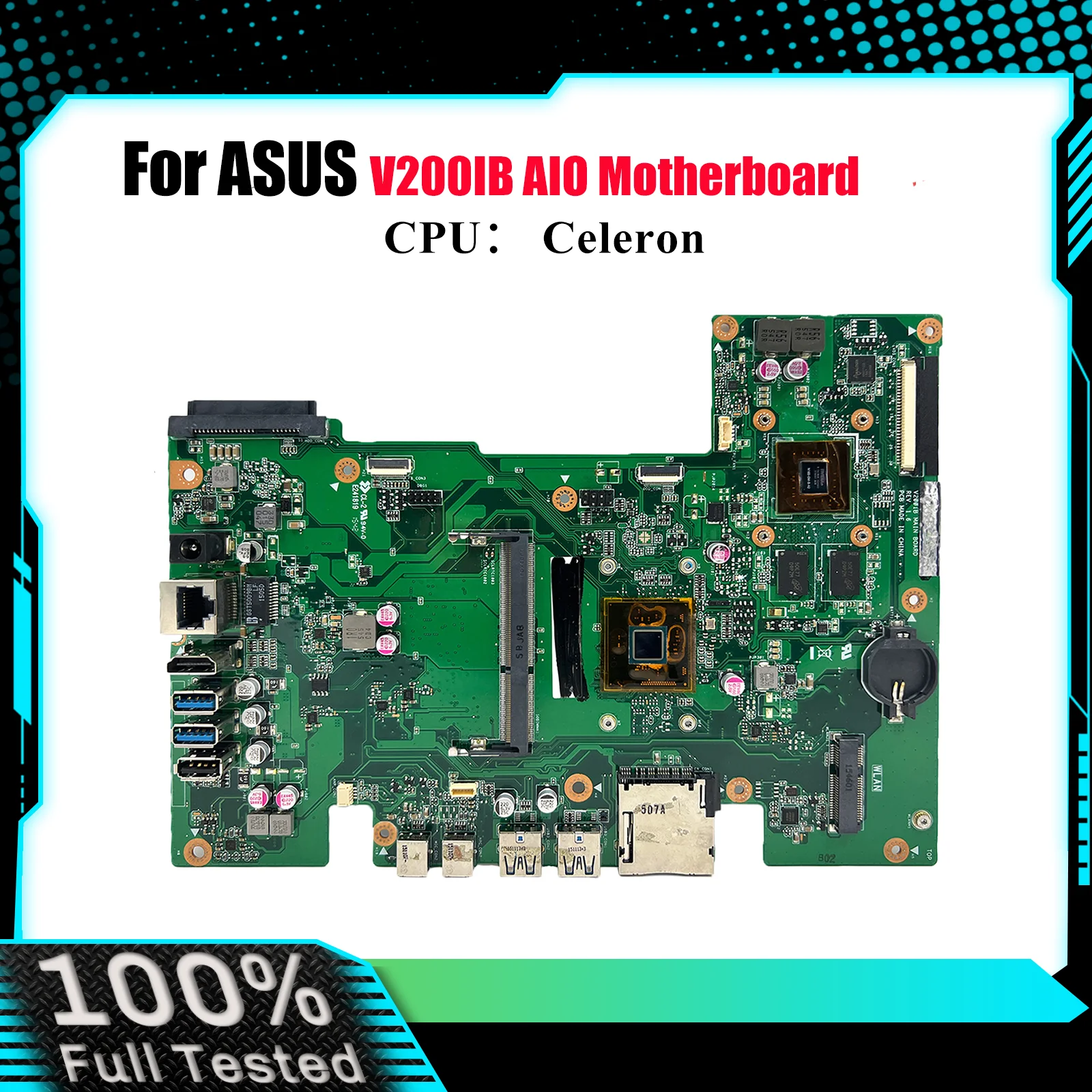 

Материнская плата V200IB для ASUS Vivo AiO V200IB V200I, материнская плата с процессором Celeron, 100% тестирование, ОК, быстрая доставка, высокое качество