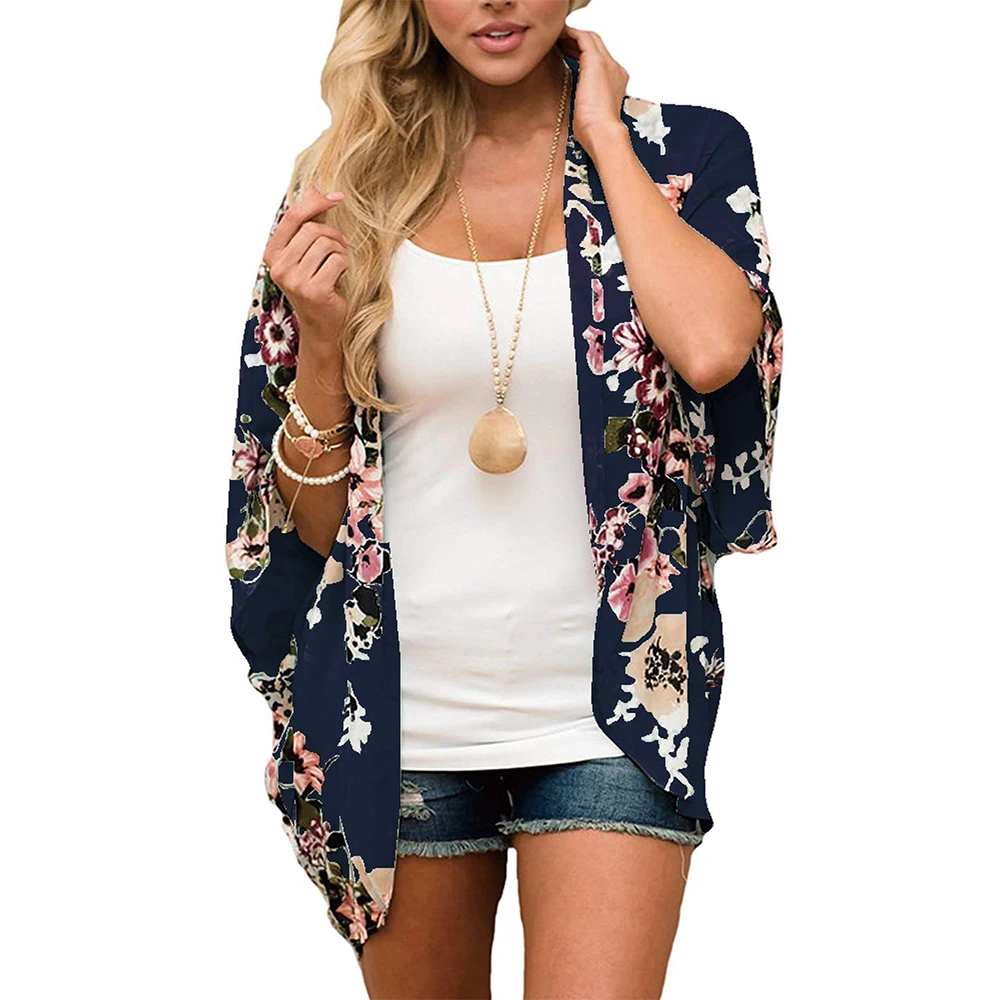 Women'S Kimonos Leopard Print Cardigan For Beach Fashion Luxury Kimono Summer Dressy Bikini Cover Ups Trendy Vacation Coat 2023