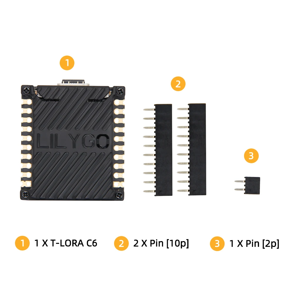 LILYGO T-LoRaC6 ESP32-C6 Main LoRa Module SX1262 868MHz 915MHz LoRaWAN Development Board Long Range Low Wireless RF Modules