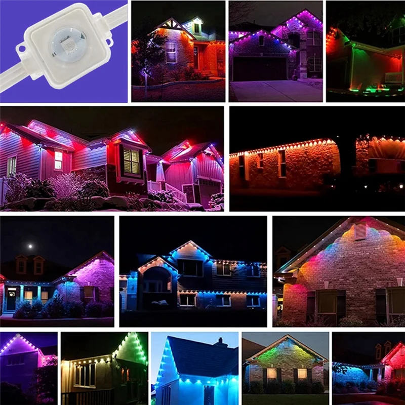 

A02M-Smart Fantasy Rhythmic Eaves Light WIFI контроллер работает с Alexa Google Home Assistant, вилка европейского стандарта