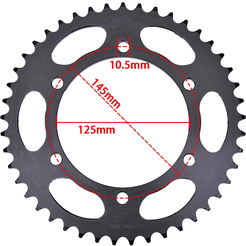 520 Chain 15T Front 45T Rear Sprocket for Yamaha MT03 XT660