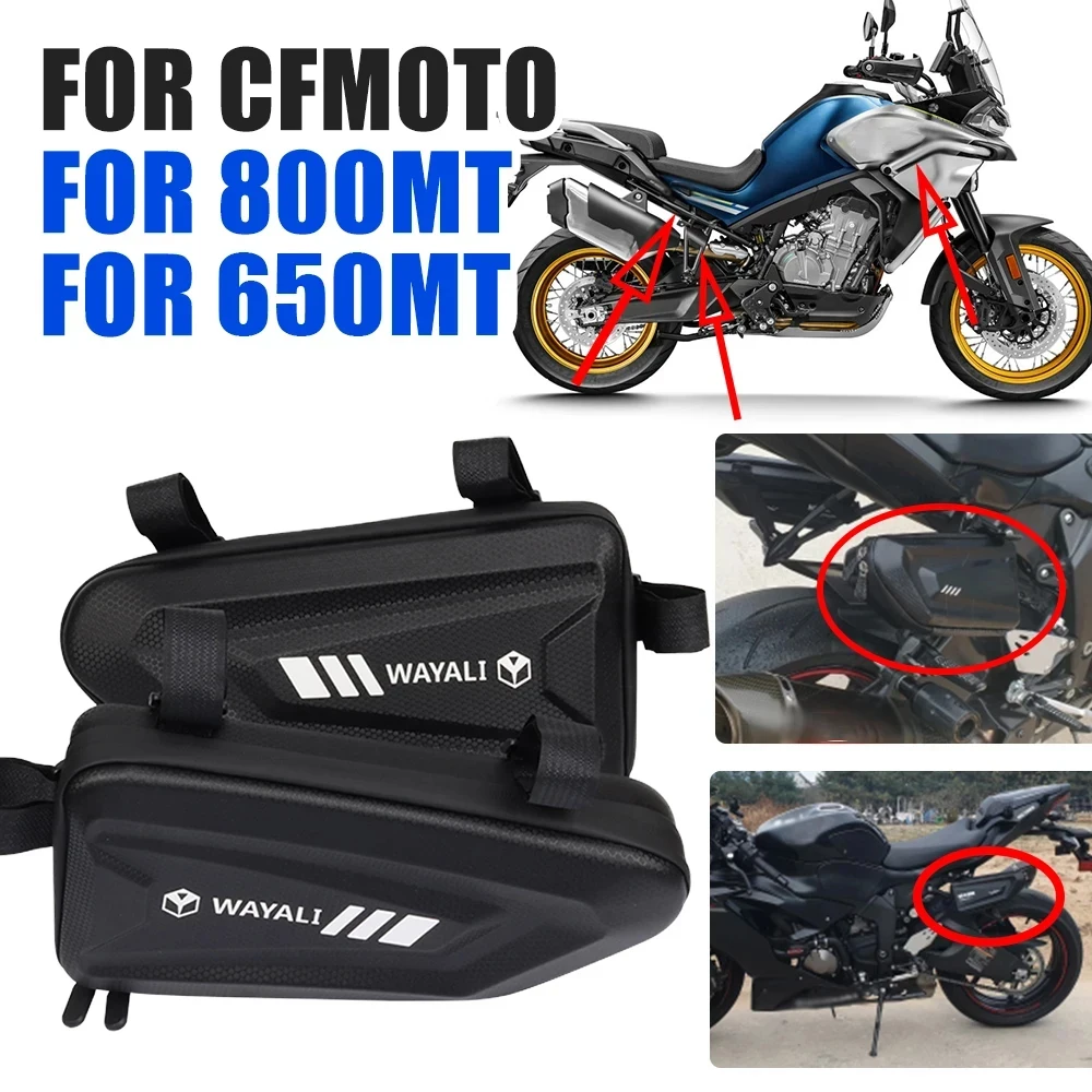 For CFMOTO 800MT MT800 650MT 800 MT 800 650 MT MT650 Motorcycle Accessories Side Bag Fairing Tool Storage Bags Triangle Bags