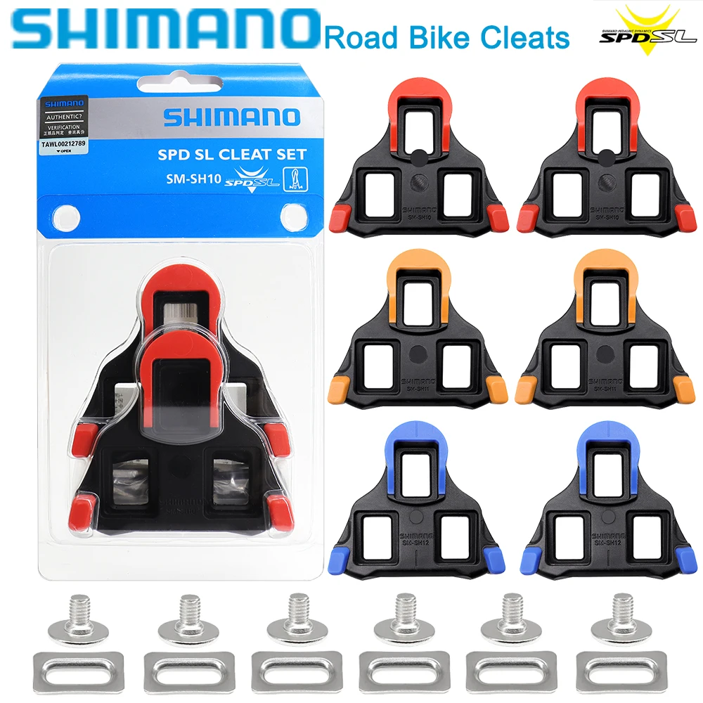 SHIMANO Road Bike Pedal Cleats SPD SL SH10 SH11 SH12 Self-locking Pedals Clips for Road Bicycle R550 R540 R7000 R8000 Original