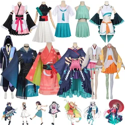 Cosmic Princess Kaguya Cosplay Kaguya Tsukimi Japanese Style Cherry Blossom Print Off-Shoulder Wide Sleeve Anime Stage Outfit