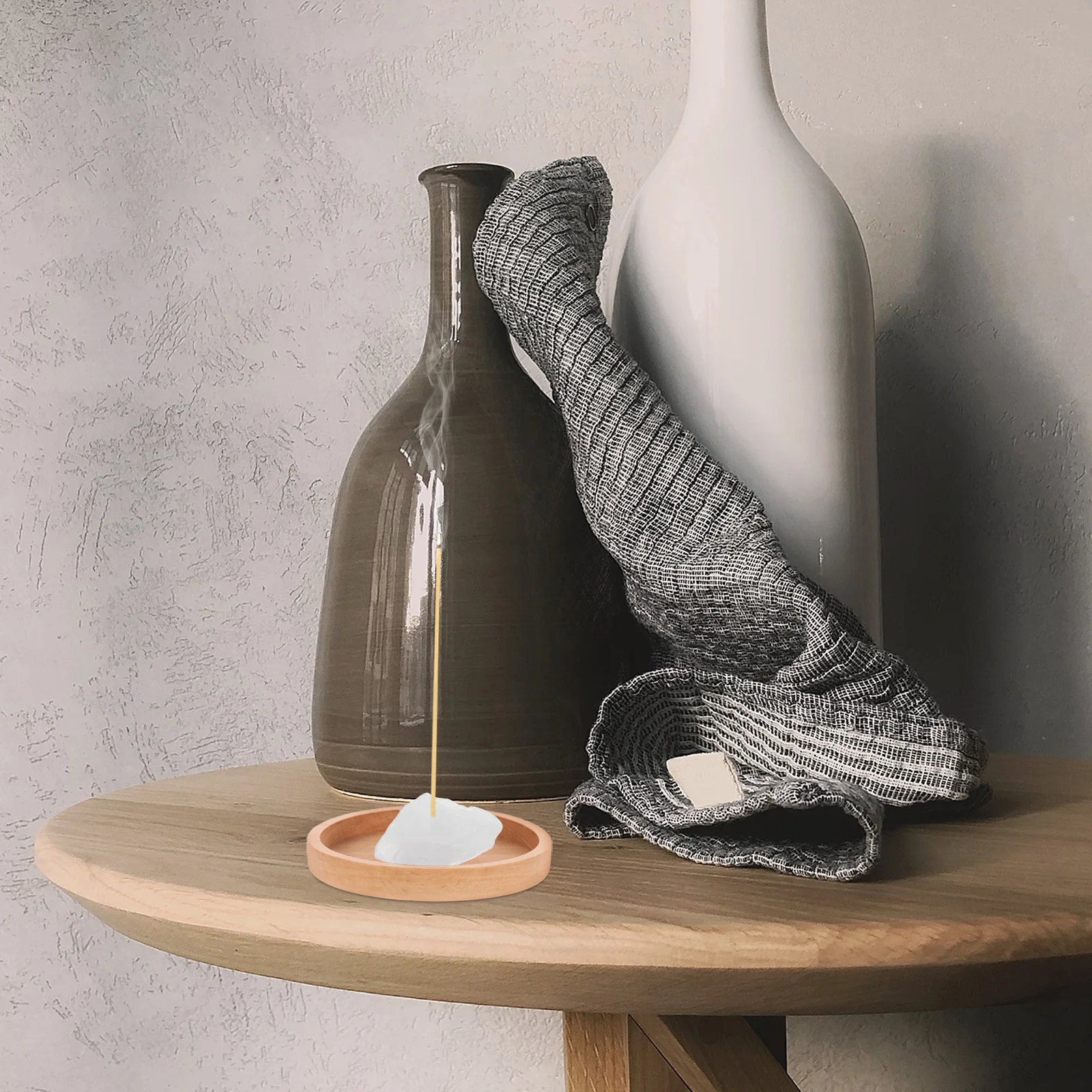 

Natural Amethyst Incense Holder Crystal Stone Aromatherapy Burner Meditation Yoga Quartz Stick Holder Home Decor