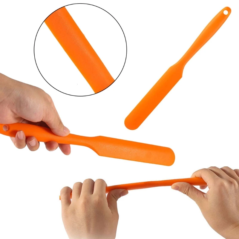 Spatule en Silicone Flexible antiadhésive, pour artisanat époxy, grattoir résistant à chaleur