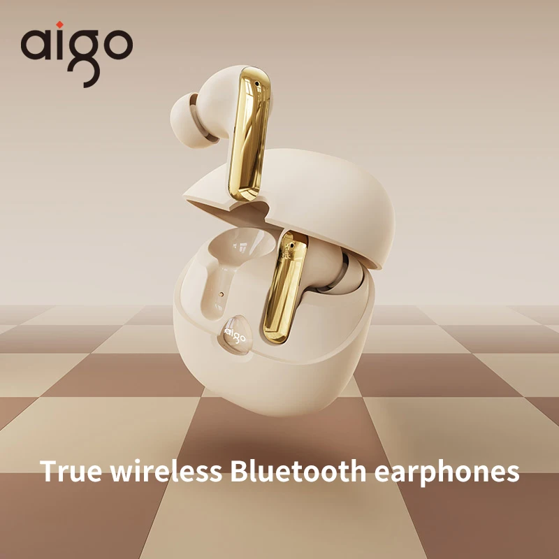 Aigo TA51 True Wireless Bluetooth 5.4 Earphones New In Ear Touch Sports Gaming Headphone Waterproof HD Call ANC Earbuds Headset