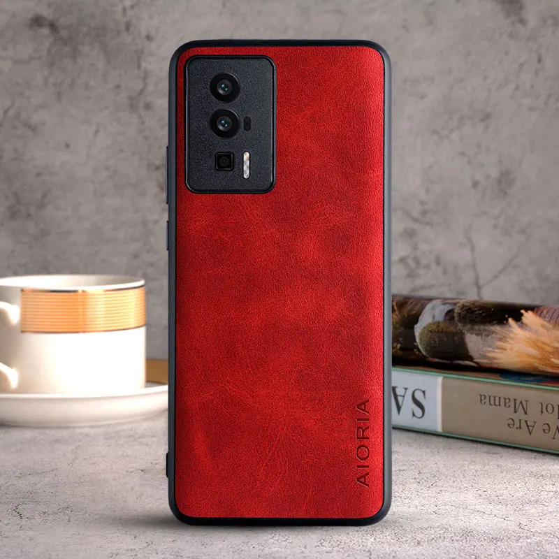 Case for Poco F5 Pro F5 Redmi K60 Pro Coque Luxury Vintage leather skin TPU cover PC capa funda for xiaomi poco f5 pro case