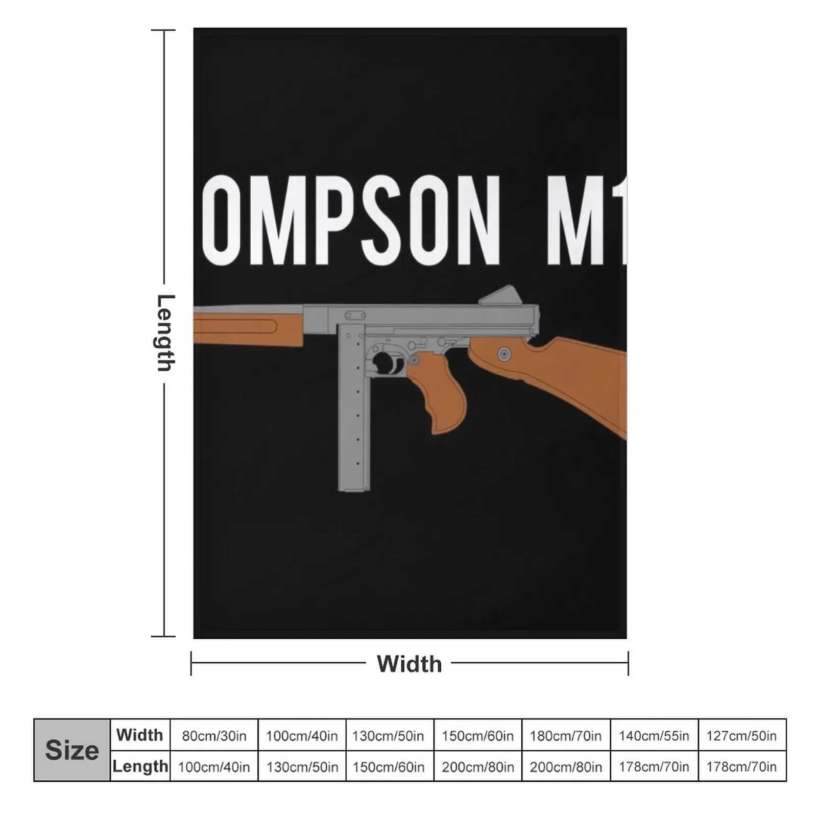 Thompson M1A1 color version Throw Blanket Blankets For Bed funny gift Blankets