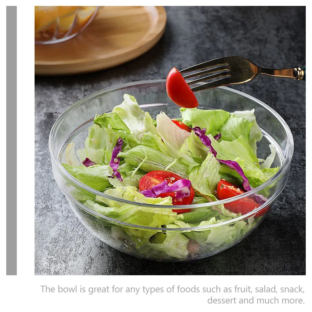 

3 шт., миска для фруктового салата, прозрачный материал для домашних животных, многофункциональный декоративный контейнер для хранения для домашнего ресторана и вечеринки