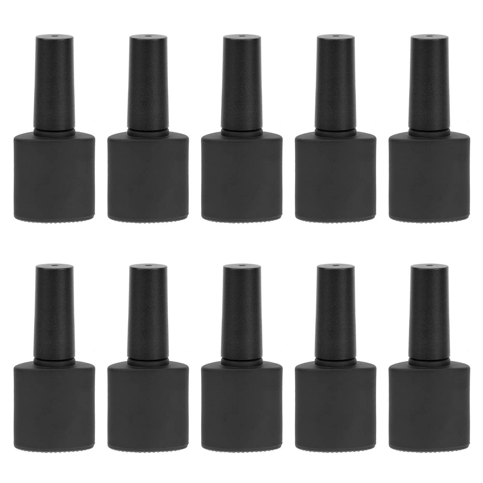10 Uds. Botellas de esmalte de uñas con forma oblata, herramientas de almacenamiento de barniz de uñas recargables portátiles, suministros de manicura femenina