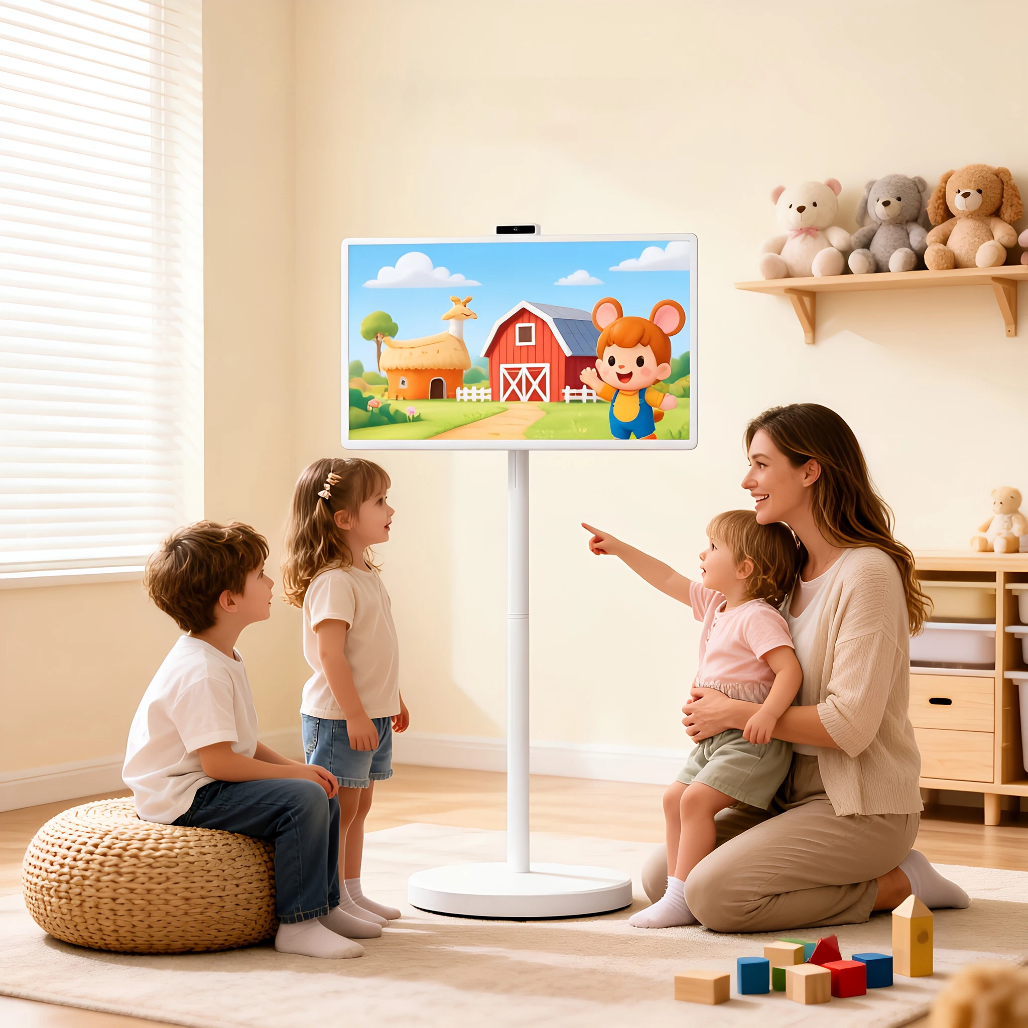 Tablet Touch Screen Monitor Rollable Led Display Screen Wireless Portable Tv Android15 Smart Tvs Television
