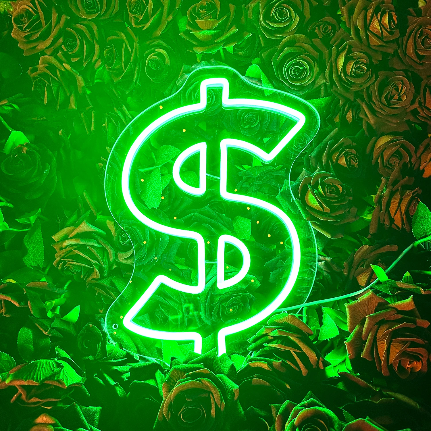 Dollar Leucht reklame Unternehmer Anreiz Raum Party Shop Bar Studio Gamer Raum Kunst Wand dekoration Geburtstags geschenk LED Lichter