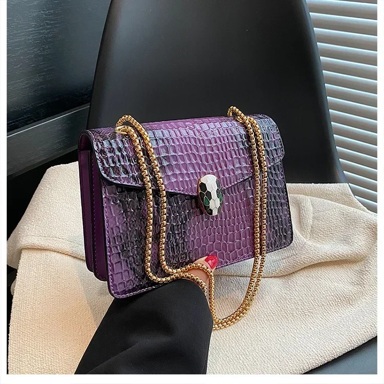 Bolso cuadrado pequeño para mujer, bandolera de hombro de diseñador famoso, a la moda, de lujo, Gg, 2024