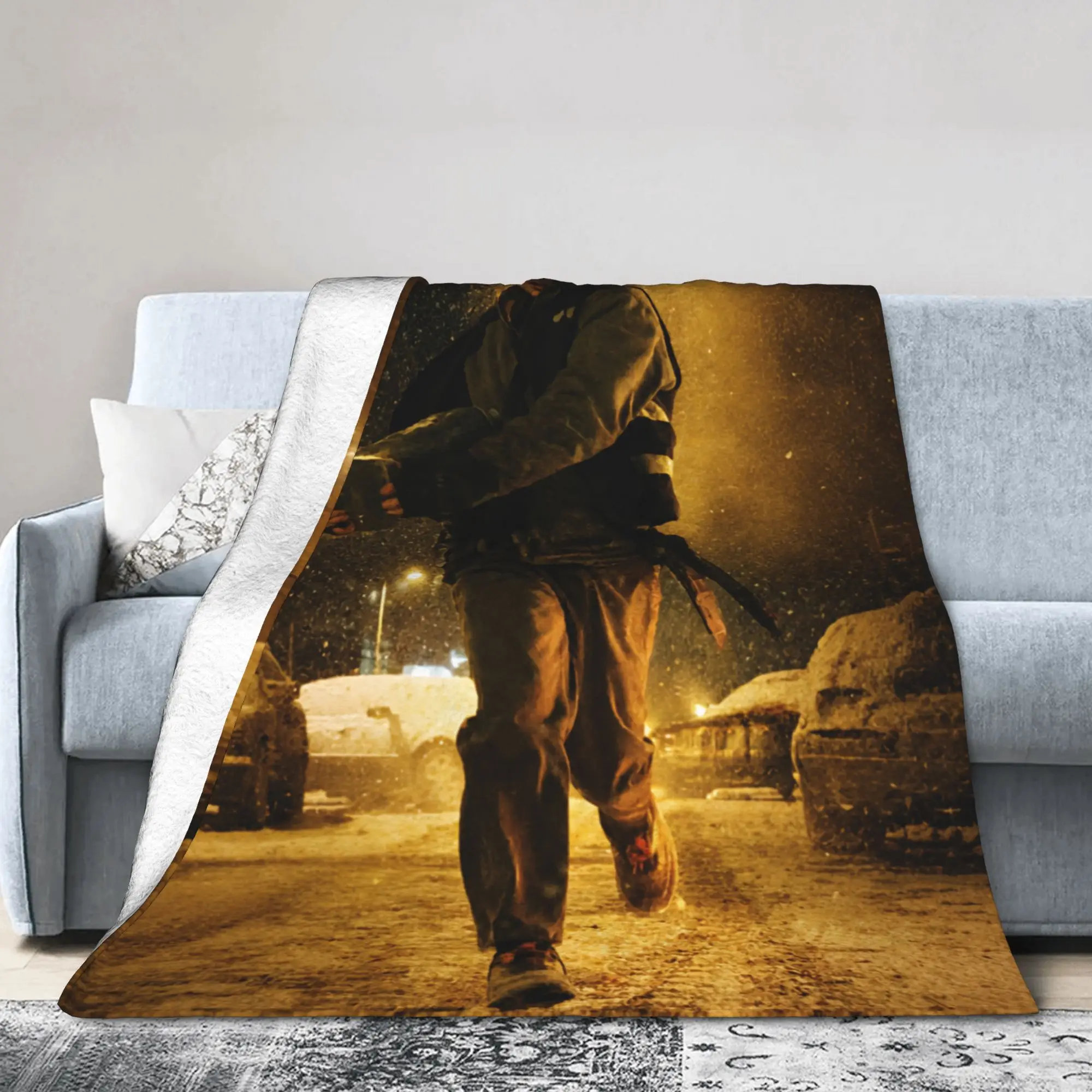 Bryan 2026 RE Movie Raccoon City Horror Movie Blankets R-Residents Fleece Funny Throw Blanket for Home Restaurant Decoration