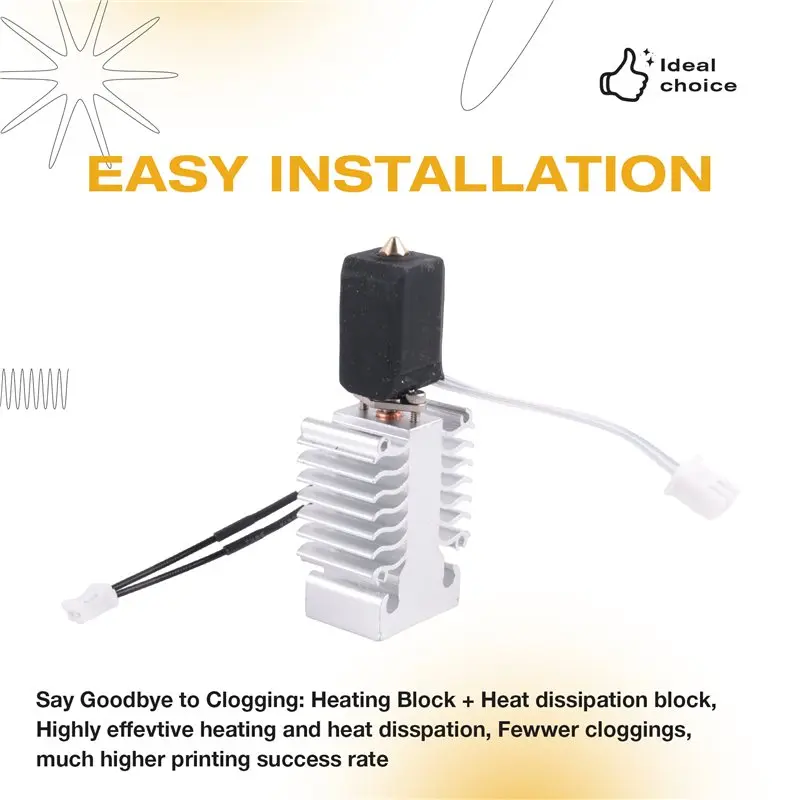 【Price Drop !!】Ender-3-V3-SE Extrusion Head Kit For Ender 3 V3 SE Bimetallic Throat High Temperature Print Head