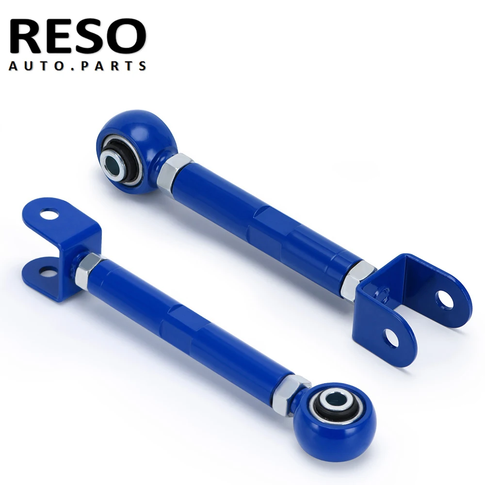 RESO  2PCS Car Rear Lower Traction Rods 89-98 For Nissan 240SX S13 S14 300ZX Z32 For Skyline R32 Rear Camber Arms Kit