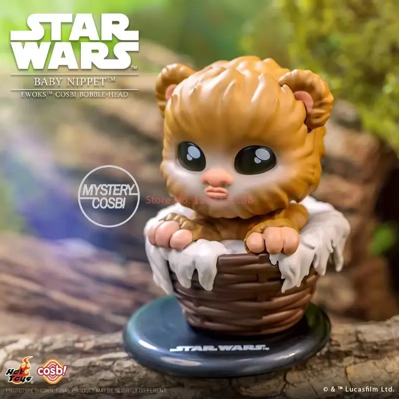 Brinquedos quentes oficial star wars ewok cosmi mistério caixa cega mini figuras bonito colecionável decoração de mesa fãs colecionadores presente aniversário
