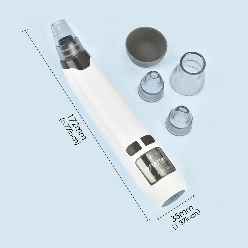 Pore Cleanser Electric Blackhead Extractor - Smart Visual Blackhead Removal - Deep Cleansing Hydrating