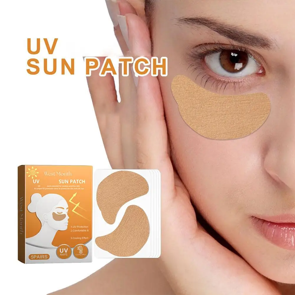 Sunscreen Patch UV Protection Face Patch Cool Refreshing Golf Patch Face 24PCS Golf Gel Facial Patches Nose Sun Protection