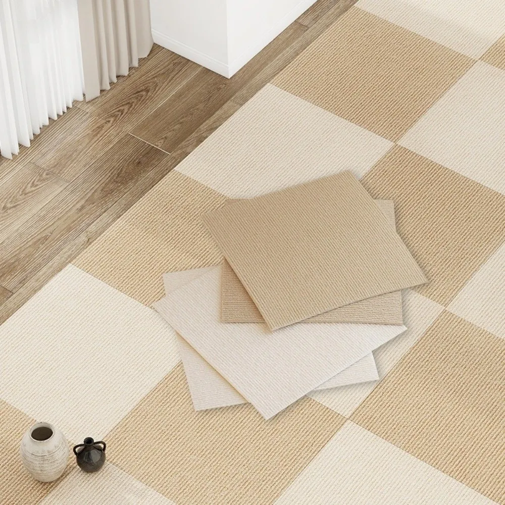 40x40cm Carpet Floor Tiles Sticker Anti Slip Soft Rug Carpet Tiles Self Adhesive Peel and Stick Flooring Mat