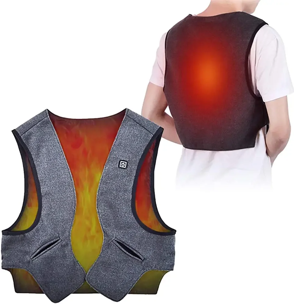 

Men High Quality Heated Vest for Autumn and Winter - Graphene Electric Heating Jacket with USB Power