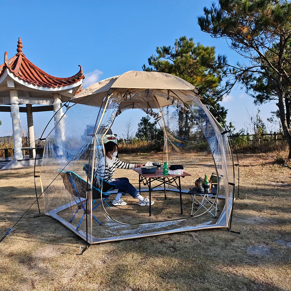 

Bubble Tent Camping Picnic Transparent Hemi Crystal Tent Outdoor Hemispherical Family Starry Sky Winter Greenhouse Dome Tent