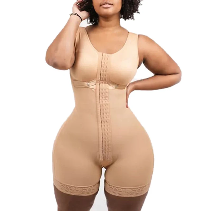 Post Surgery Compression Garment Bbl Shapewear Women Waist Trainer Body Shaper Liposuction Faja Body Shaper Stomach Tummy Shaper