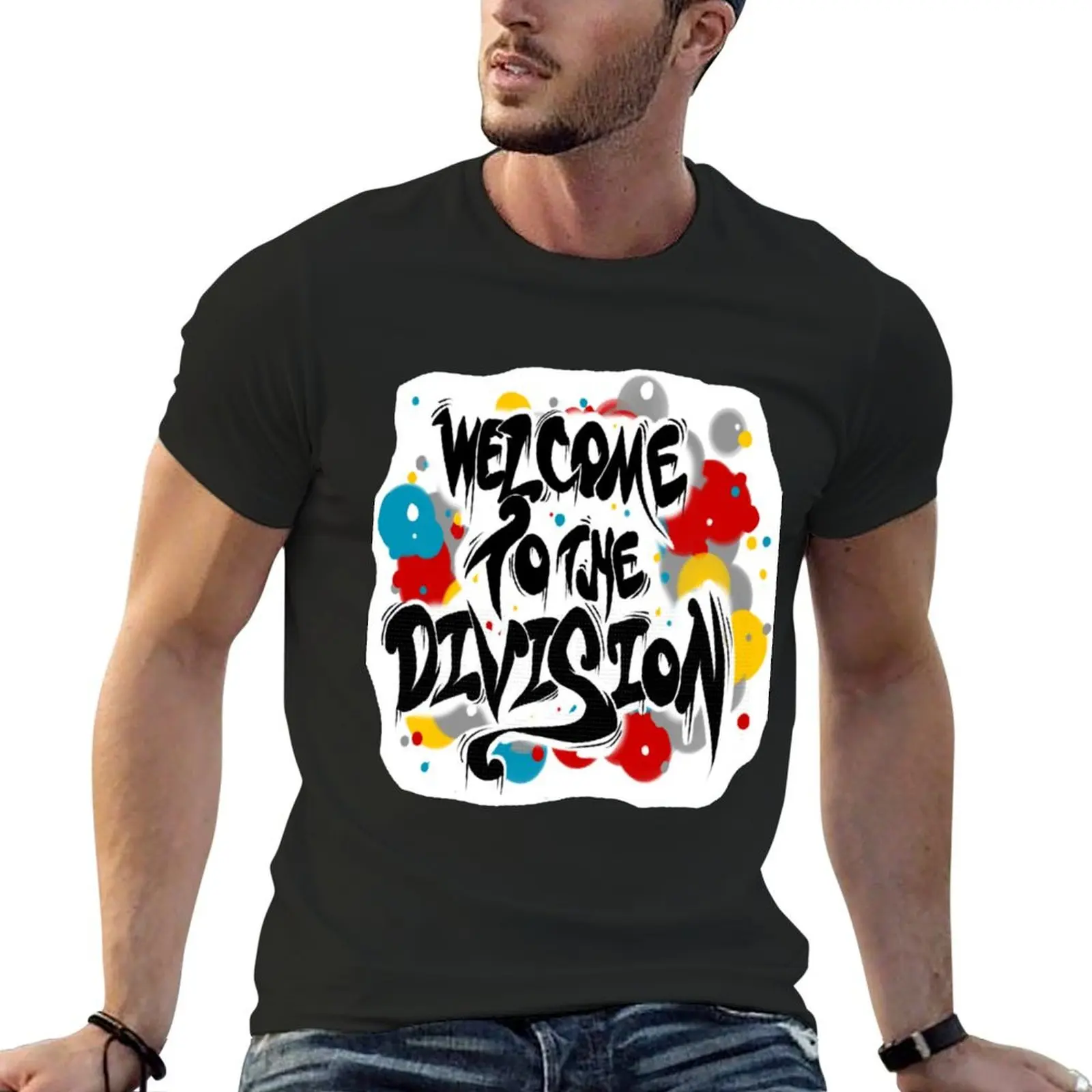 

WELCOME TO THE DIVISION- hypnosis mic T-Shirt kawaii clothes boys animal print aesthetic clothes mens tall t shirts
