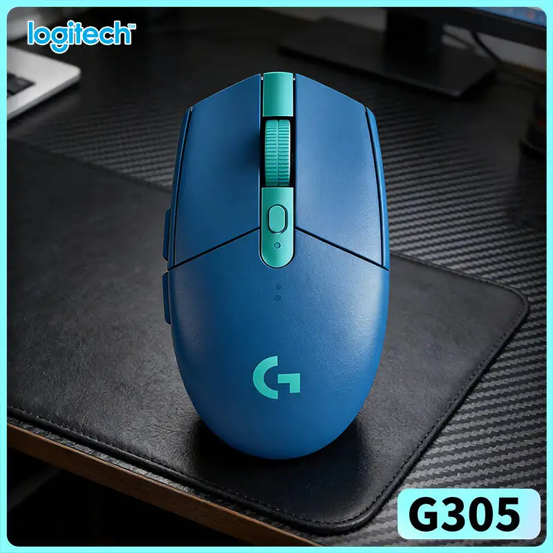 Wireless Logitech G305 Mouse, 12000 DPI HERO High Precision, 6 Custom Buttons, 250h Battery, PC Mac Gaming Setup Ready