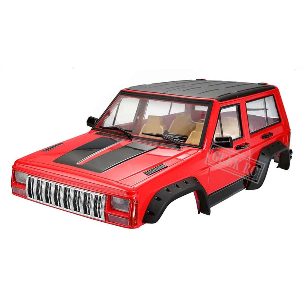 313mm Wheelbase Cherokee Hard Body Kit Pickup Back-Half Cage for 1/10 RC Crawler Truck Axial SCX10 II  TRX4