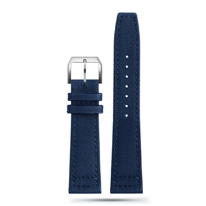 20mm 21mm 22mm Nylon Canvas Fabric Watch Band for Iwc Pilot Spitfire Timezone Top Gun Strap Folding Clasp Belts Wristwatch Strap
