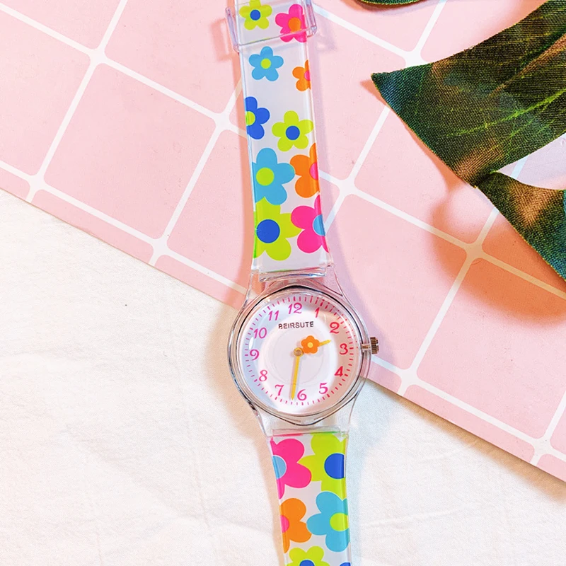 Ins ساعة ملونة سبيكة سيليكون كوارتز ساعة طالب ساعة أخضر/أزرق/أصفر للمناسبات غير الرسمية عشاق الموضة