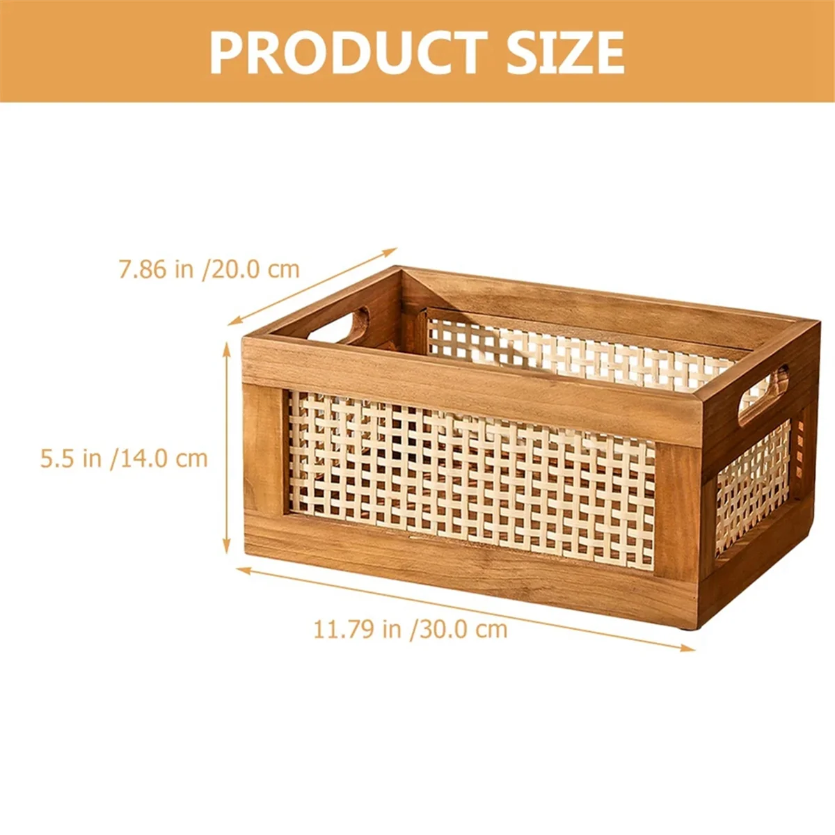 Decorative Basket Book Storage Woven Baskets for Storage Basket Organizing Nursery Bedroom Rattan Bathroom(S) BLJS