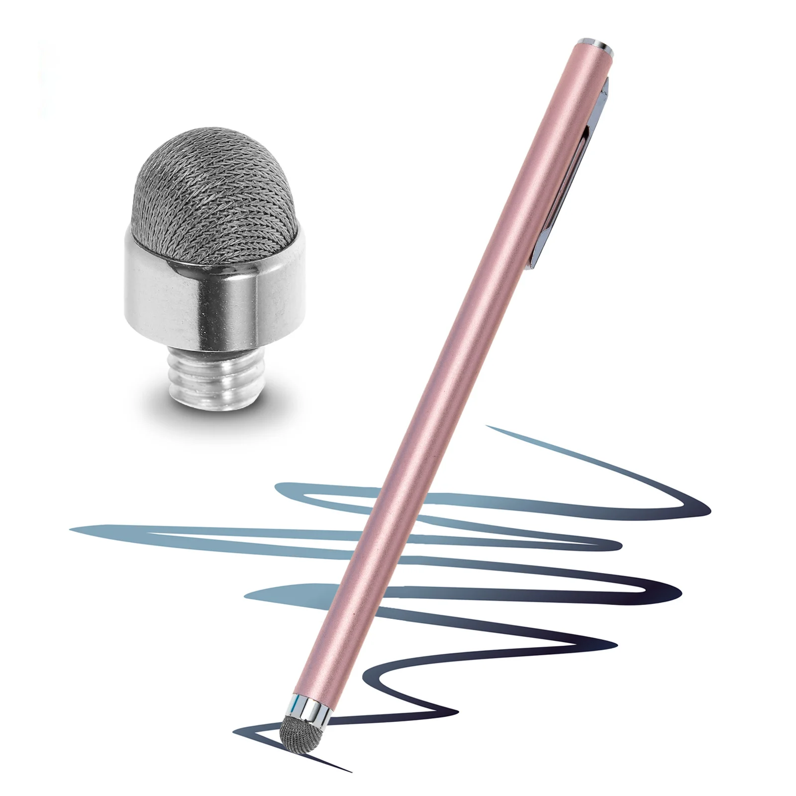 

5pcs Conductive Fabric Stylus Tip For M5 External Thread 7Mm Touch Screen Pen Replacement Durable Tips For Drawing Writing