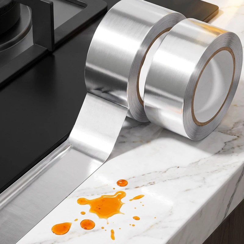 Aluminium Foil Tape High Temperature Resistant Smoke Exhaust Pipe Sealing  Leak Proof Sunscreen Heat Insulation Kitchen Stickers